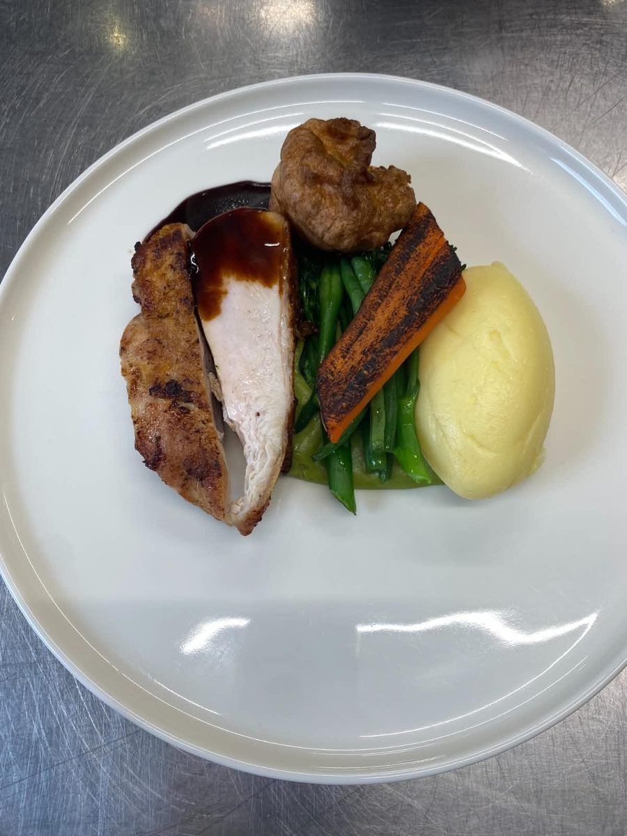 Gourmet plated dish